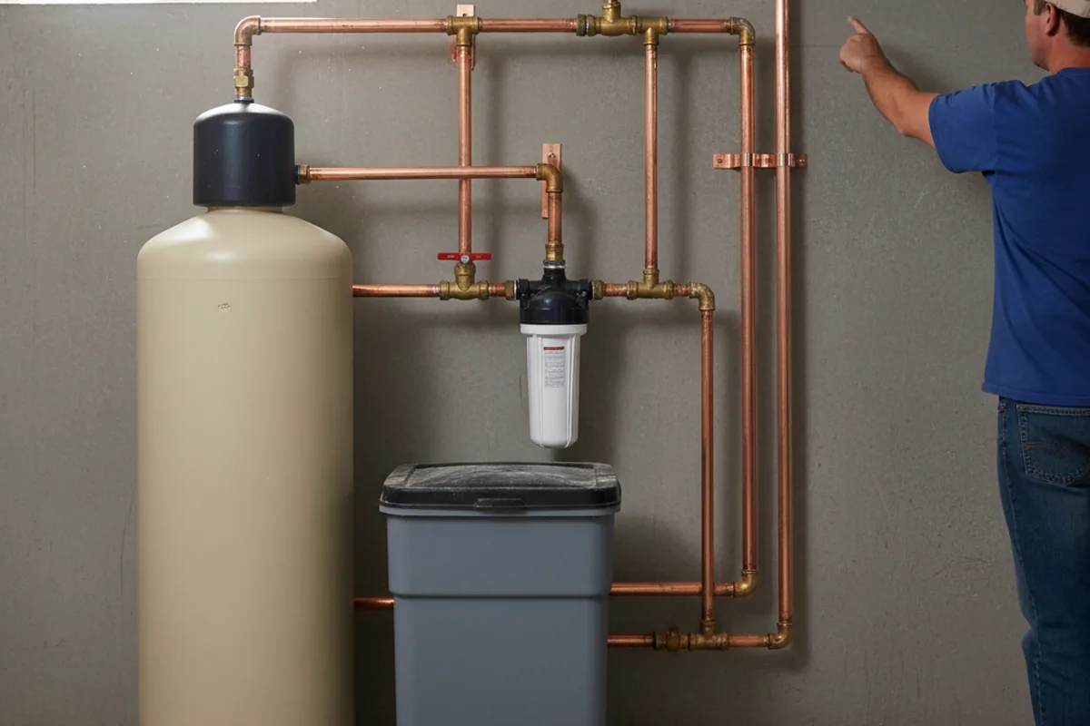 Whole-house water treatment system installed in Gibson